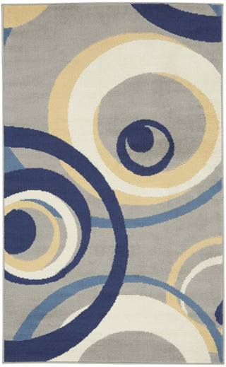 Nourison Grafix GRF21 Grey Area Rug Main Image