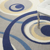 Nourison Grafix GRF21 Grey Area Rug Corner Image