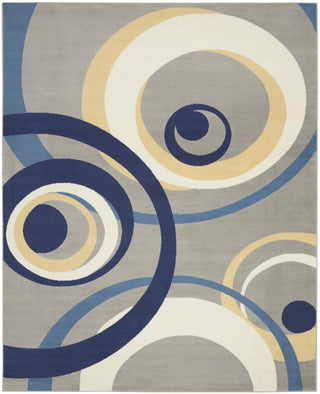 Nourison Grafix GRF21 Grey Area Rug Main Image