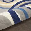 Nourison Grafix GRF21 Grey Area Rug Corner Image