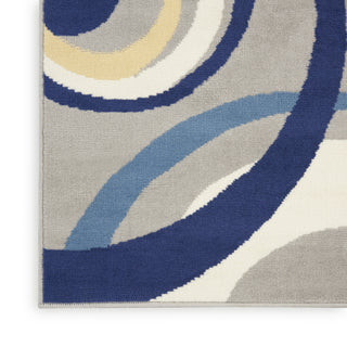 Nourison Grafix GRF21 Grey Area Rug Texture Image