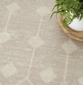 Nourison Grafix GRF37 Beige Area Rug Corner Image