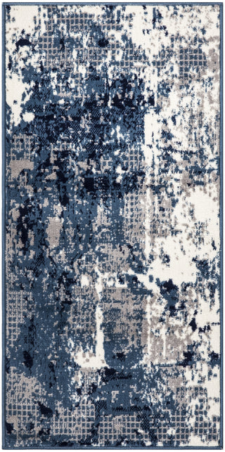 Nourison Grafix GRF38 Navy Blue Area Rug main image