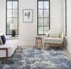 Nourison Grafix GRF38 Navy Blue Area Rug Room Image Feature