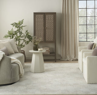 Nourison Grafix GRF39 Grey Area Rug Room Image Feature