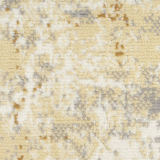 Nourison Grafix GRF40 Beige Blue Area Rug Swatch Image
