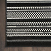 Nourison Grafix GRF41 Black White Area Rug Detail Image