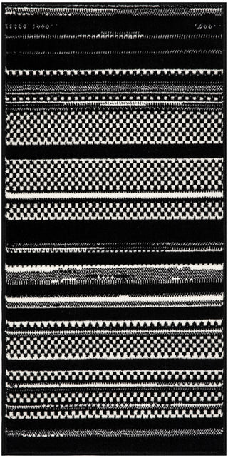 Nourison Grafix GRF41 Black White Area Rug main image