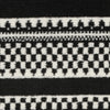 Nourison Grafix GRF41 Black White Area Rug Swatch Image