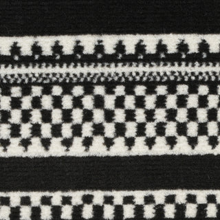 Nourison Grafix GRF41 Black White Area Rug Swatch Image