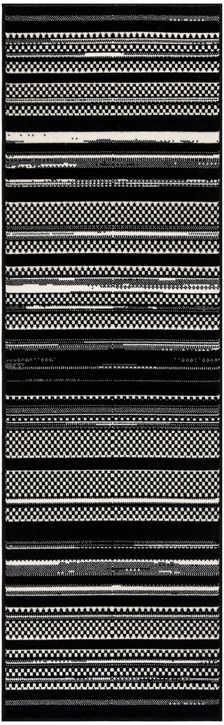 Nourison Grafix GRF41 Black White Area Rug Main Image