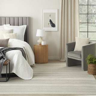 Nourison Grafix GRF41 Ivory Grey Area Rug Room Image Feature