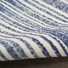 Nourison GRAFIX GRF42 BLUE GREY Corner Image