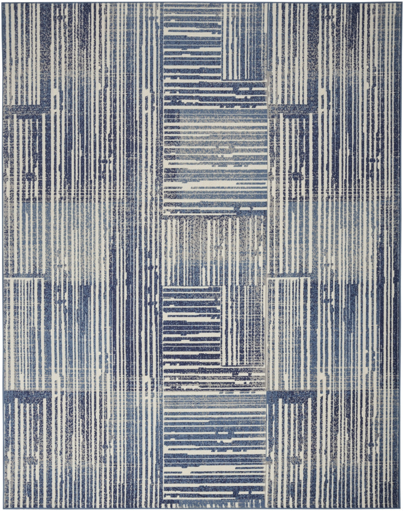 Nourison GRAFIX GRF42 BLUE GREY main image