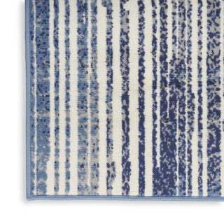 Nourison GRAFIX GRF42 BLUE GREY Texture Image
