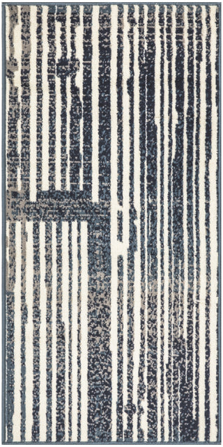 Nourison GRAFIX GRF42 BLUE GREY Main Image