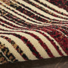 Nourison Grafix GRF42 Brick Multicolor Area Rug Corner Image