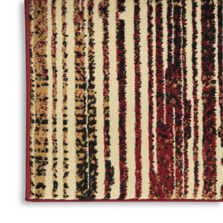 Nourison Grafix GRF42 Brick Multicolor Area Rug Texture Image
