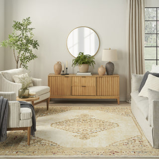 Nourison GRAFIX GRF43 CREAM MULTICOLOR Room Image Feature