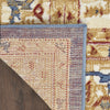 Nourison Grafix GRF43 Navy Gold Area Rug Corner Image