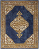 Nourison Grafix GRF43 Navy Gold Area Rug main image