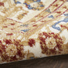 Nourison Grafix GRF43 Navy Gold Area Rug Corner Image