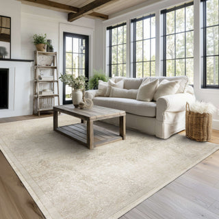 Karastan Surrey Hills Grinstead Flaxen Beige Area Rug Angle Image