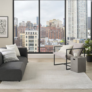 Nourison Grand Street GRN01 Ivory Area Rug by DKNY Swatch Image