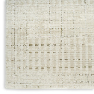 Nourison Grand Street GRN02 Ivory Beige Area Rug by DKNY Corner Image