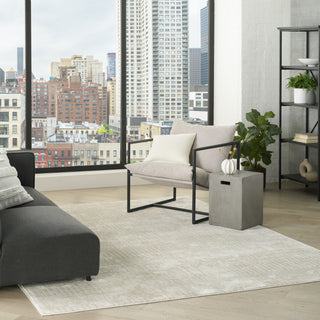 Nourison Grand Street GRN02 Ivory Beige Area Rug by DKNY Room Image Feature