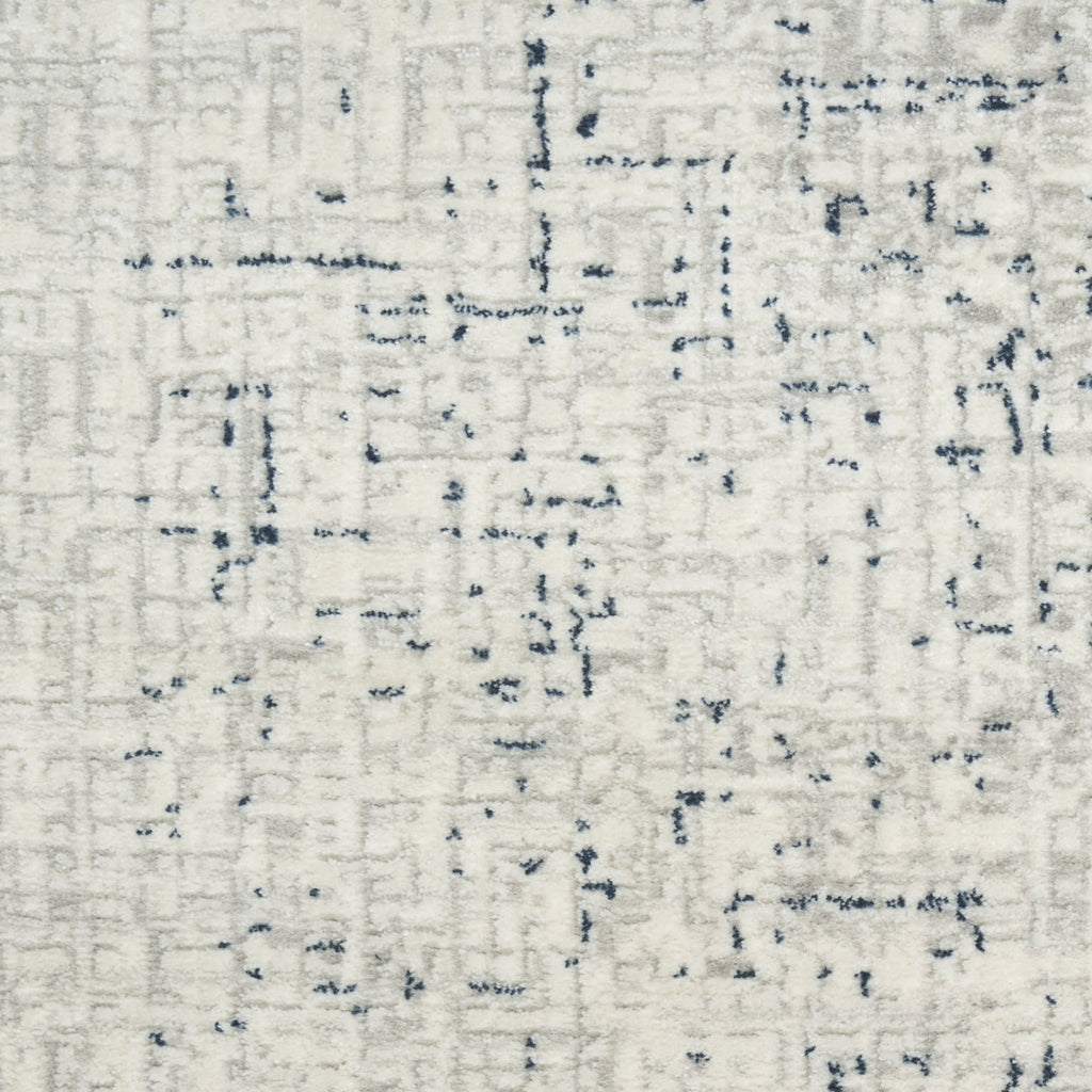 Nourison Grand Street GRN03 Ivory Blue Area Rug by DKNY Corner Image