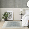 Nourison Grand Street GRN03 Ivory Blue Area Rug by DKNY Swatch Image