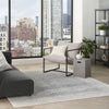 Nourison Grand Street GRN03 Ivory Blue Area Rug by DKNY Corner Image