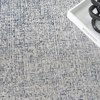 Nourison Grand Street GRN03 Ivory Blue Area Rug by DKNY Texture Image