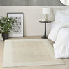 Nourison Grand Street GRN03 Ivory Beige Area Rug by DKNY Corner Image
