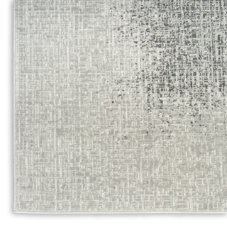 Nourison Grand Street GRN03 Light Grey Area Rug by DKNY Corner Image