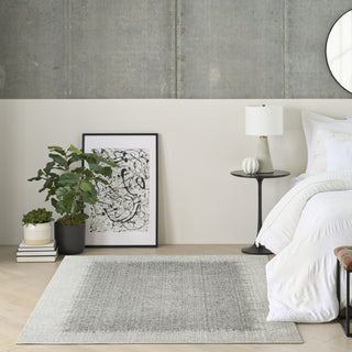 Nourison Grand Street GRN03 Light Grey Area Rug by DKNY Swatch Image