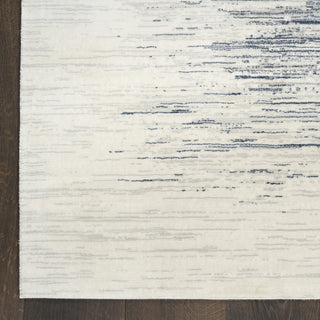 Nourison Grand Street GRN04 Ivory Blue Area Rug by DKNY Detail Image