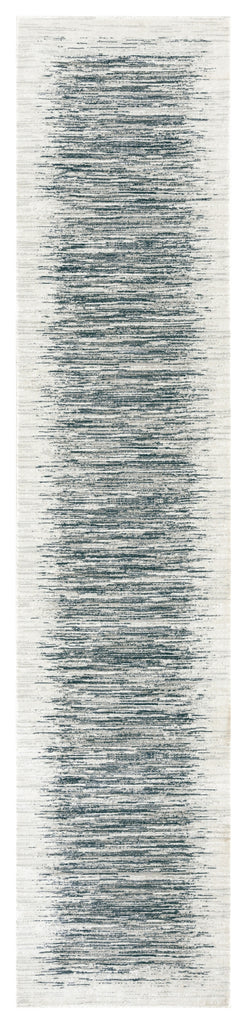 Nourison Grand Street GRN04 Ivory Blue Area Rug by DKNY main image