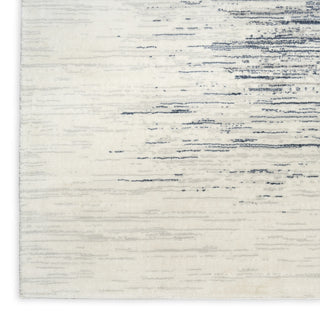 Nourison Grand Street GRN04 Ivory Blue Area Rug by DKNY Texture Image