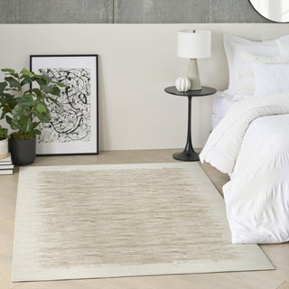 Nourison Grand Street GRN04 Ivory Taupe Area Rug by DKNY Room Image Feature