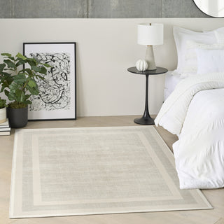 Nourison Grand Street GRN05 Ivory Taupe Area Rug by DKNY Room Image Feature