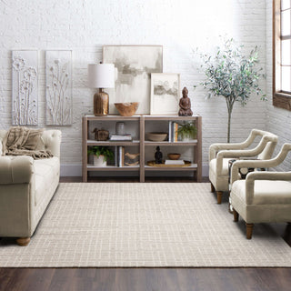 Karastan Forsyth Park Groveland Ivory Beige Area Rug Lifestyle Image Feature