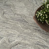 Nourison Graceful GRU01 Grey Area Rug Texture