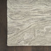 Nourison Graceful GRU01 Grey Area Rug Corner