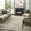 Nourison Graceful GRU01 Grey Area Rug Room Scene 4