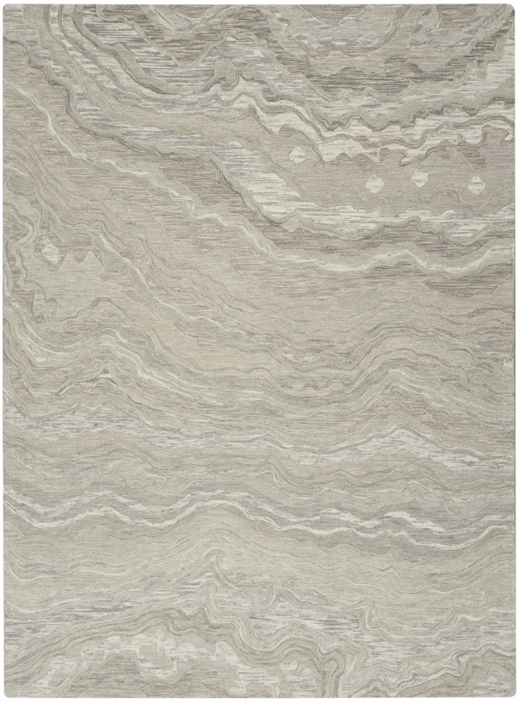 Nourison Graceful GRU01 Grey Area Rug Main Image