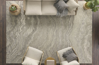 Nourison Graceful GRU01 Grey Area Rug Room Scene 5