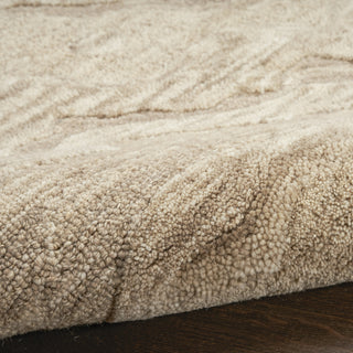 Nourison Graceful GRU01 Taupe Area Rug Corner Image