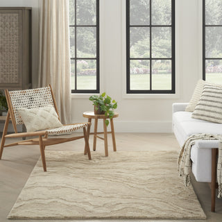 Nourison Graceful GRU01 Taupe Area Rug Room Image Feature
